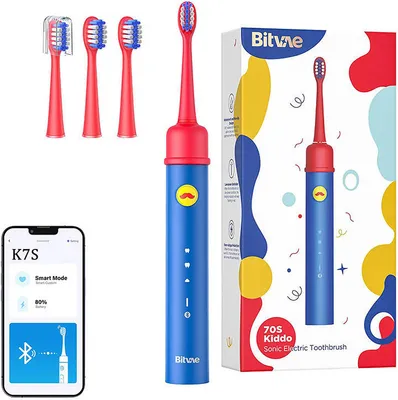 Immagine prodotto di Sonic toothbrush for kids with app and tip set Bitvae BVK7S (blue)
