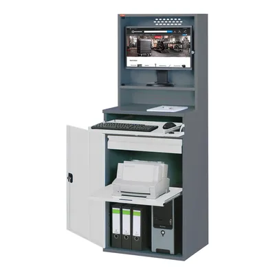 Produktbild von STIER Computerschrank Premium stationär BxTxH 650x520x1770 mm
