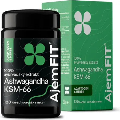 Obrázok produktu pre AjemFIT Ashwagandha KSM66® - 120 kapsúl