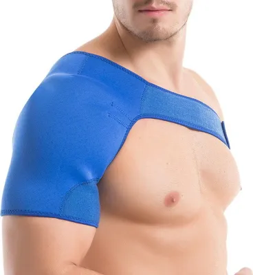 Produktbild von Schulterstütze mit verstellbarem Verschlussband, hochelastisch, atmungsaktiv, schmerzlindernd, Schulterkompressionsstütze, Ärmelschutzausrüstung