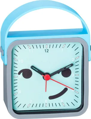 Produktbild von Analoger  Kinderwecker | blau-grau | schleichende Sekunde 31818