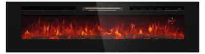 Produktbild von Klarstein Deko Kamin mit LED-Flammen, Elektro-Kamin mit Heizung und Kaminfeuer, 1800W Elektrischer Kamin Elektrisch mit Fernbedienung, Timer & Einstellbarer Thermostat, Sparsame Elektrische Kamine