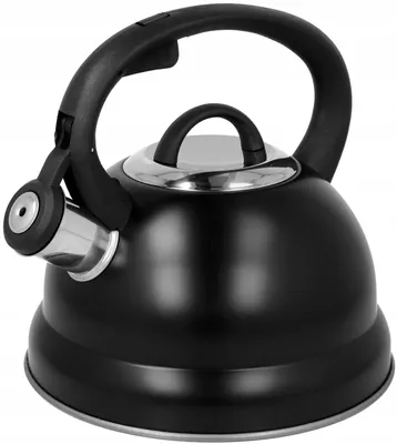 Produktbild von Brunbeste Traditioneller Wasserkocher mit Pfeife, 2,5 L, Schwarz