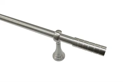 Produktbild von GARDINIA Belamy Ø 25 Mm Edelstahl-Optik 200 cm