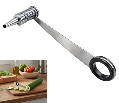 Produktbild von Kartoffel Spiralschneider, Handgeführt, Edelstahl, für Obst, Kartoffeln, Karotten, Gurken
