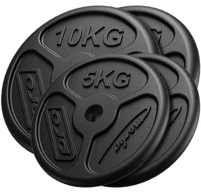 Obrázek produktu pro Marbo Sport 30 kg sada litinových závaží s otvorem ø30/31 mm / 2 x 10 kg + 2 x 5 kg