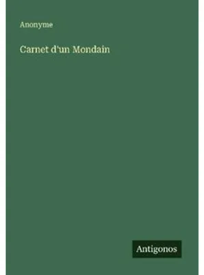 Zdjęcie produktu dla Carnet d'un Mondain