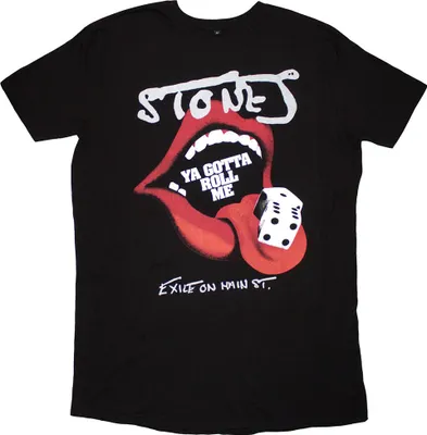 Image de The Rolling Stones - "Ya Gotta Roll Exile" Robe T-shirt pour femme RO14191 (XXL) (Noir)