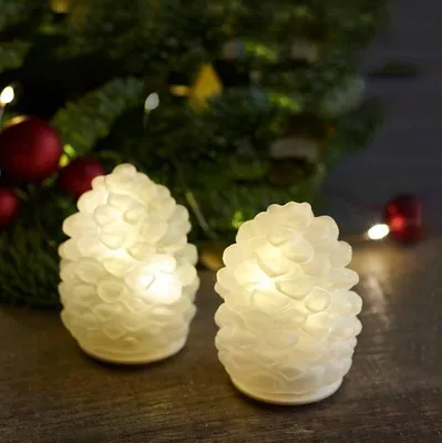 Produktbild von SIRIUS LED-Glaskegel-Deko, 2er-Set, mattiert