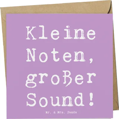 Produktbild von Mr. & Mrs. Panda Grußkarte Spruch Bassklarinette Sound - Lavendeltraum - Geschenk, Humor, Soloinstrument, doppelkarte, faltkarte, Musik, Glückwunschkarte, Musikinstrument