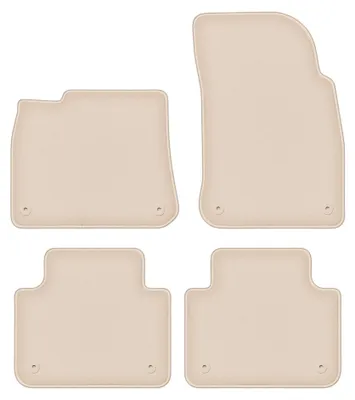 Productafbeelding van Velours automatten voor Volkswagen Touareg III vanaf 2018 (SUV) – 4-delig, beige, op maat – Wielganizator FORTUNA