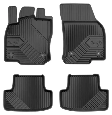 Productafbeelding van Rubberen automatten voor Audi Q2 2016-2020 (crossover) – 4-delig, zwart, op maat