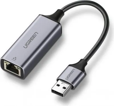 Image de Adaptateur Ethernet UGREEN USB-A vers RJ45 - Gris sidéral