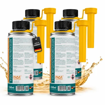 Produktbild von INOX® Benzinsystemreiniger Additiv, 4x250 ml - für alle Benzinmotoren