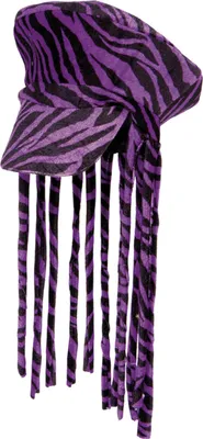 Produktbild von Schwarz/violette Mütze mit "Zöpfen" im Jamaika Style