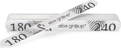 Image de Aba Group Set Lime à ongles Professionnel, Limes à ongles double face pour ongles en gel, Forme droite, Safe Pack, Gradation 180/240, Epaisseur 4mm, 25 pièces