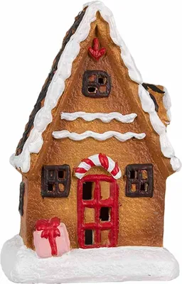 Produktbild von Clayre & Eef Lebkuchenhaus 15 cm Braun Keramik