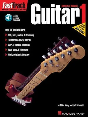 Immagine prodotto di Fasttrack Guitar Method Book 1 Beginner Guitar Instruction for Electric and Acoustic with Online Audio
