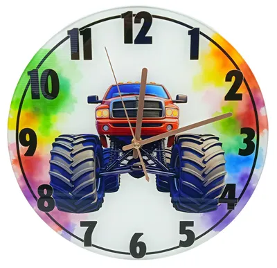 Obrázek produktu pro Nástěnné hodiny 30 cm - Monster Truck