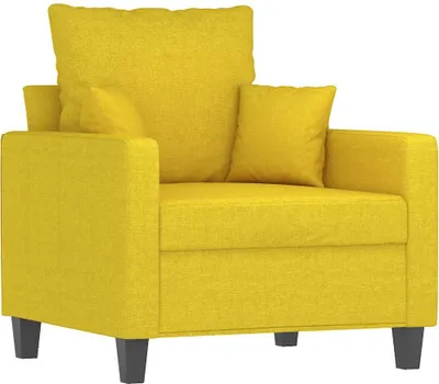 Produktbild von vidaXL Sessel Hellgelb 60 cm Stoff