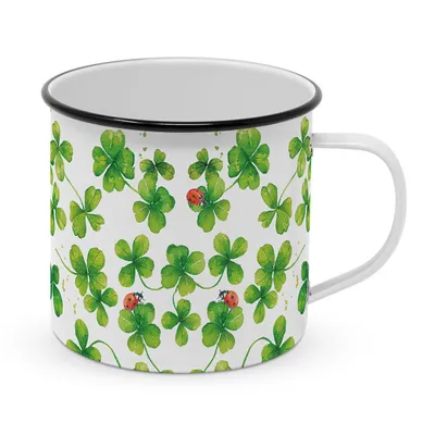 Produktbild von Luck Happy Metal Tasse, Glücksklee