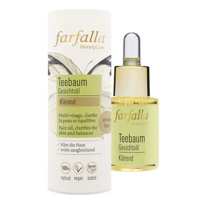 Image de Farfalla Huile visage Arbre à thé clarifiant | 15 ml | végétalien