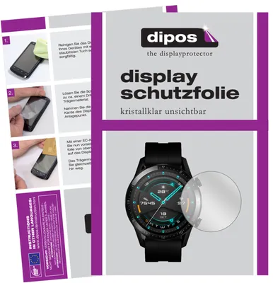 Obrázok produktu pre 2x Screen Protector pre Huawei Watch GT 2 (46 mm) číry Screen Protector Film Ochrana displeja dipos