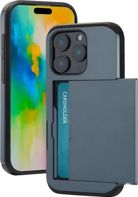 Zdjęcie produktu dla imoshion Backcover z uchwytem na kartę do Apple iPhone 16 Pro - ciemnoniebieski