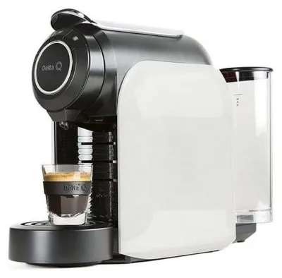 Produktbild von Delta QOOL, Filterkaffeemaschine, 1 l, Kaffeekapsel, 1200 W, Schwarz, Weiß