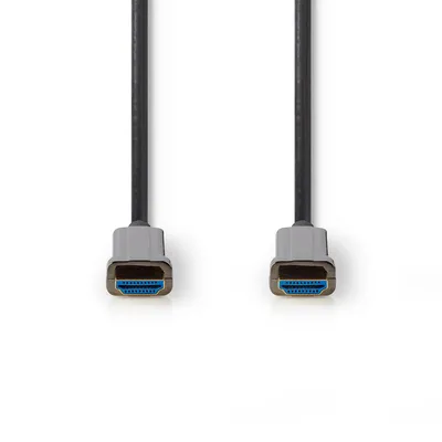 Produktbild von Nedis Aktive Optische Ultra High Speed ​​HDMI-Kabel mit Ethernet - HDMI Stecker - HDMI Stecker - 8K@60Hz - 48 Gbps - 100 m - Rund - PVC - Schwarz - Kartonverpackung