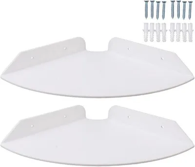 Produktbild von Wandmontage Eckregal Rund Platzsparend für Schlafzimmer, Wohnzimmer, Bad und Küche