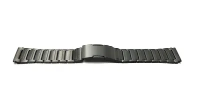 Produktbild von SYSTEM-S Armband 22 mm aus Titan mit Faltschließe für Huawei Smartwatch in Schwarz