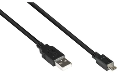 Zdjęcie produktu dla Alcasa 2510-MB001, 0,15 m, USB A, Micro-USB B, USB 2.0, Męska/Męska, Czarny