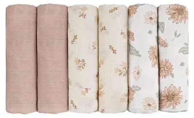 Immagine prodotto di Omgoods - Set di 6 bavaglini in mussola per neonati, 70 x 70 cm