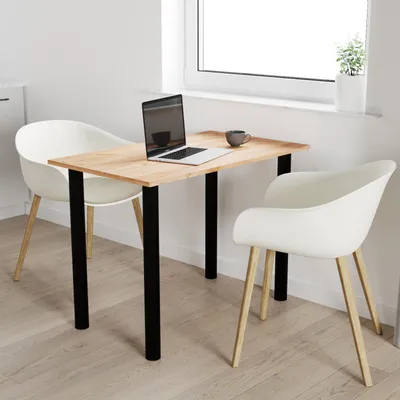 Produktbild von 60x40 | Esszimmertisch - Esstisch - Tisch mit SCHWARZEN Beinen - Küchentisch - Bürotisch | GOLD CRAFT