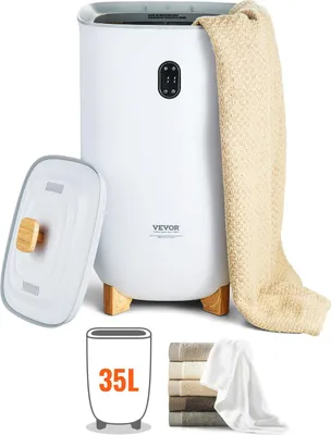 Zdjęcie produktu dla Podgrzewacz ręczników 35L wiadro ekran LED suszarka do ręczników biały timer
