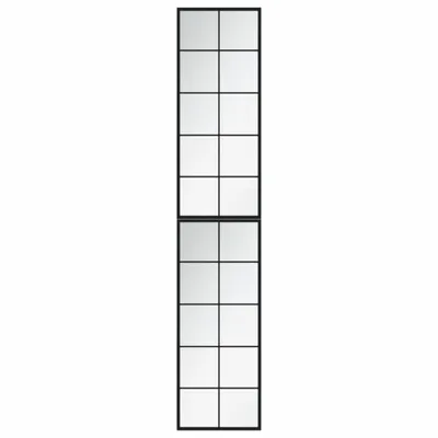 Zdjęcie produktu dla vidaXL Lustro ścienne 2 szt. czarne 100x40 cm metalowe