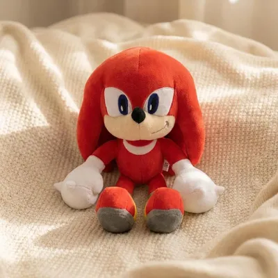 Produktbild von Knuckles Sonic Plüschtier 30 cm – Kuschelfigur Sonic, Tails, Knuckles, Shadow & Amy – Geschenk für Kinder & Fans