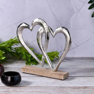 Obrázek produktu pro Dekorativní stojan na srdce Silver Amour -7-