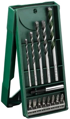 Produktbild von Mini-X-Line-Universalbohrer-Set, 14-teilig, 1 Universalhlater magnetisch