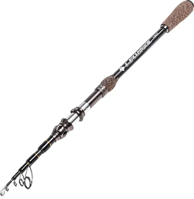 Produktbild von 1.8m / 2.1m / 2.4m / 2.7m Teleskop Carbon Angelrute Ultraleicht Travel Sea Angelrute Pole mit Korkgriff