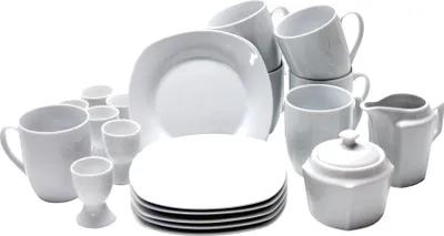 Produktbild von Kaffeeset Kaffeeservice Frühstück Set Venezia Retsch Arzberg - 20tlg. Porzellan weiß