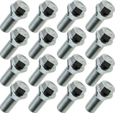 Immagine prodotto di 16x bullone ruota M14x1,25, lunghezza filettatura: 24 mm, collare conico, testa corta, SW17