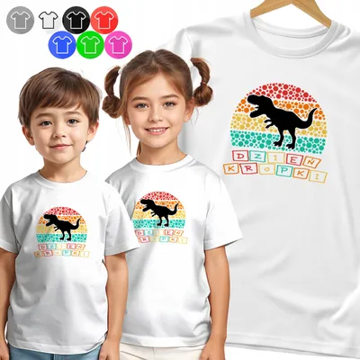 Obrázek produktu pro Dětské Tričko - Dots Day Dot Dino Dinosaurier - 134 M
