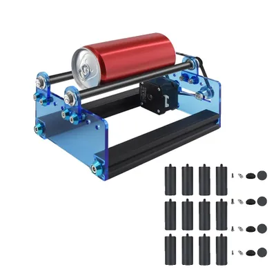 Produktbild von Lasergravur-Rotationsmodul, horizontales Design, 150 mm Erhöhungssäule, Y-Achse Höhenkit