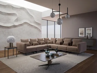 Immagine prodotto di Set soggiorno 3 pezzi arredamento legno tavolino design tavolino
