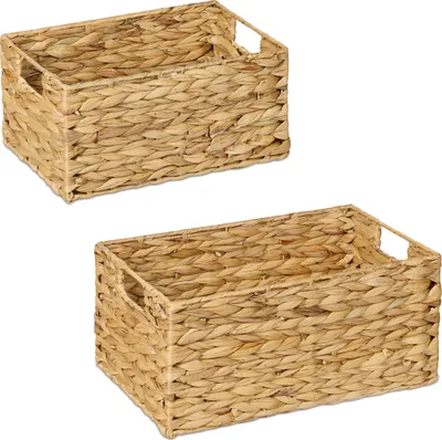 Zdjęcie produktu dla 2-częściowy zestaw koszy do przechowywania relaxdays