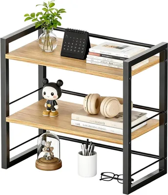 Zdjęcie produktu dla Organizer na biurko drewniany, desk shelf, mini półka, do biura