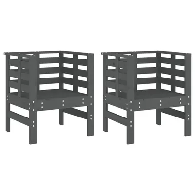 Zdjęcie produktu dla VidaXL 825130, Taras, Drewno sosnowe, Szary, 110 kg, 615 mm, 530 mm