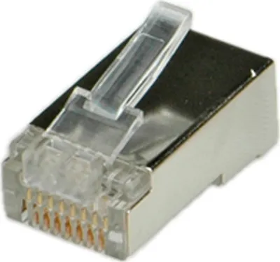 Immagine prodotto di ROLINE Secomp - Connettore di rete - RJ-45 (maschio) - schermato - CAT 5e (confezione da 10)
